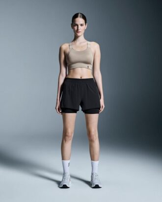 レディース 3″ Performance 2/1 Shorts Black